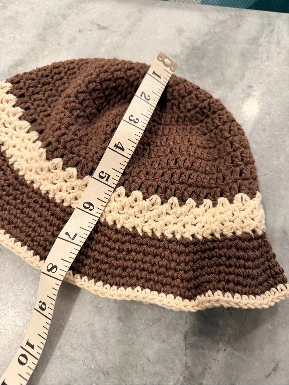 Handmade Crochet Bucket Hat 100% Cotton Lightweight Packable Festival Boho Beach